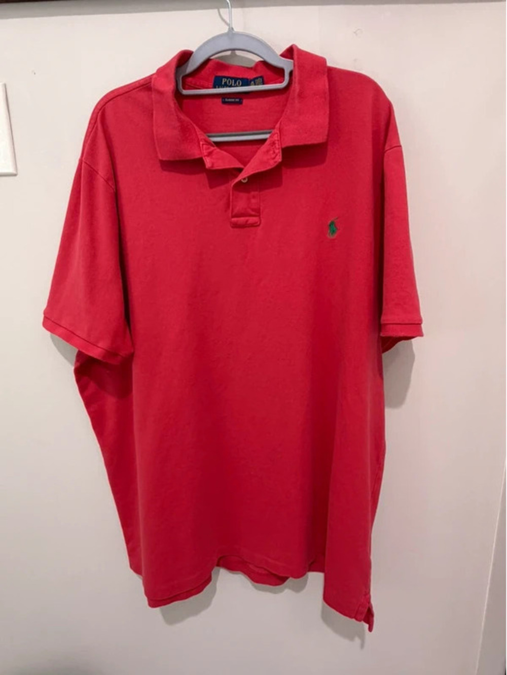 Polo Ralph Lauren men’s watermelon polo shirt with green pony